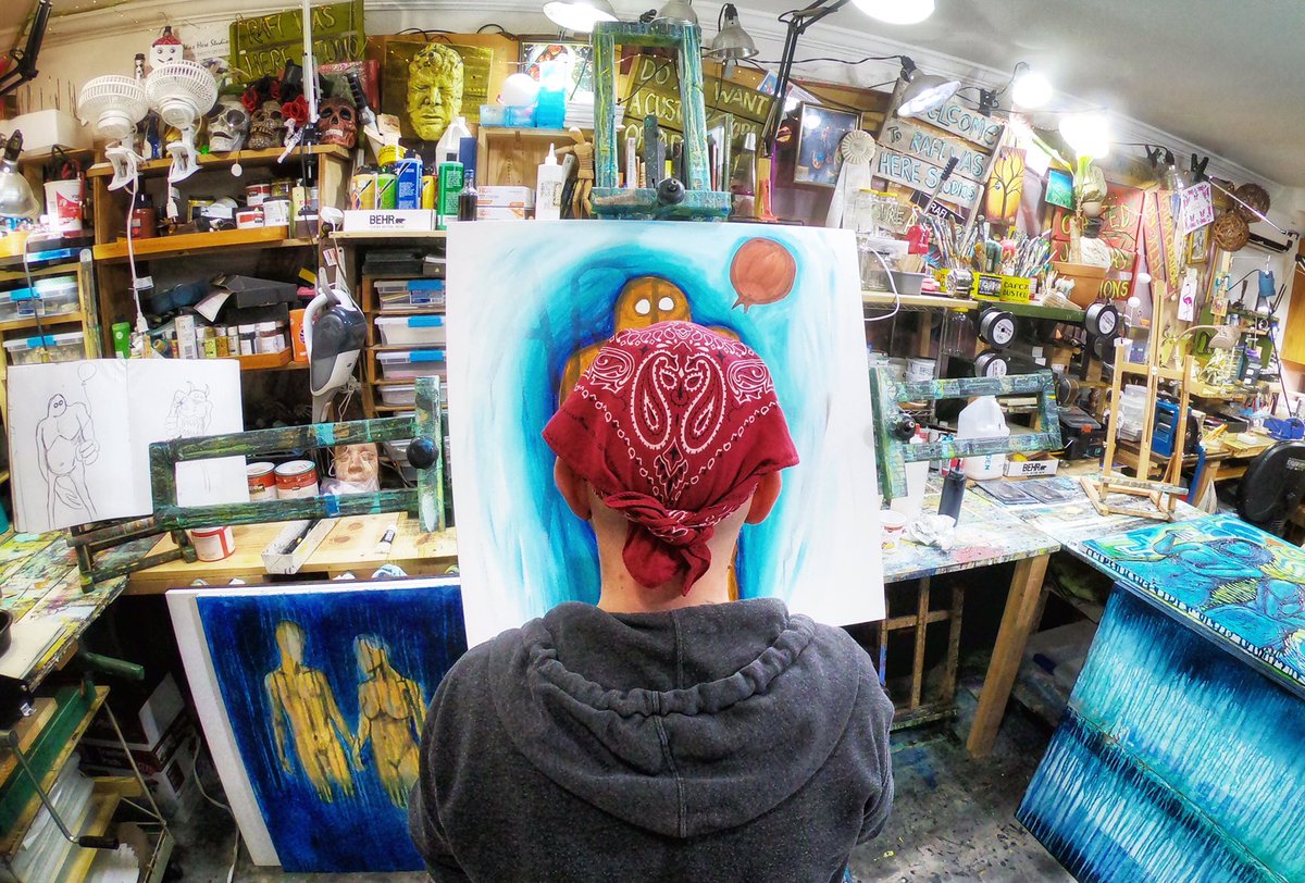 Rafiandklee's tweet photo. I have a surprise series making a comeback soon. Some of you know it well, others haven’t had the pleasure of meeting the “Me and it” series. #artistlife #art #meandit https://t.co/73rMZuEru7