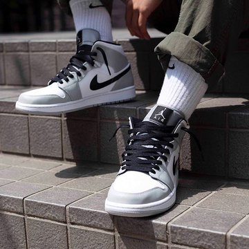 Solefed On Feet Look Of The Upcoming Air Jordan 1 Mid Light Smoke Grey Like If These Are A Cop