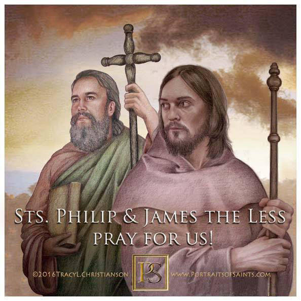 SaintPortraits's tweet photo. Happy #Feastday #StPhilip &amp; #StJamestheLess Two of the original Apostles, followers of Jesus #StsPhilipandJames https://t.co/7x61hZGm4g  https://t.co/QkN3S7oafL https://t.co/UkFYe27S1v