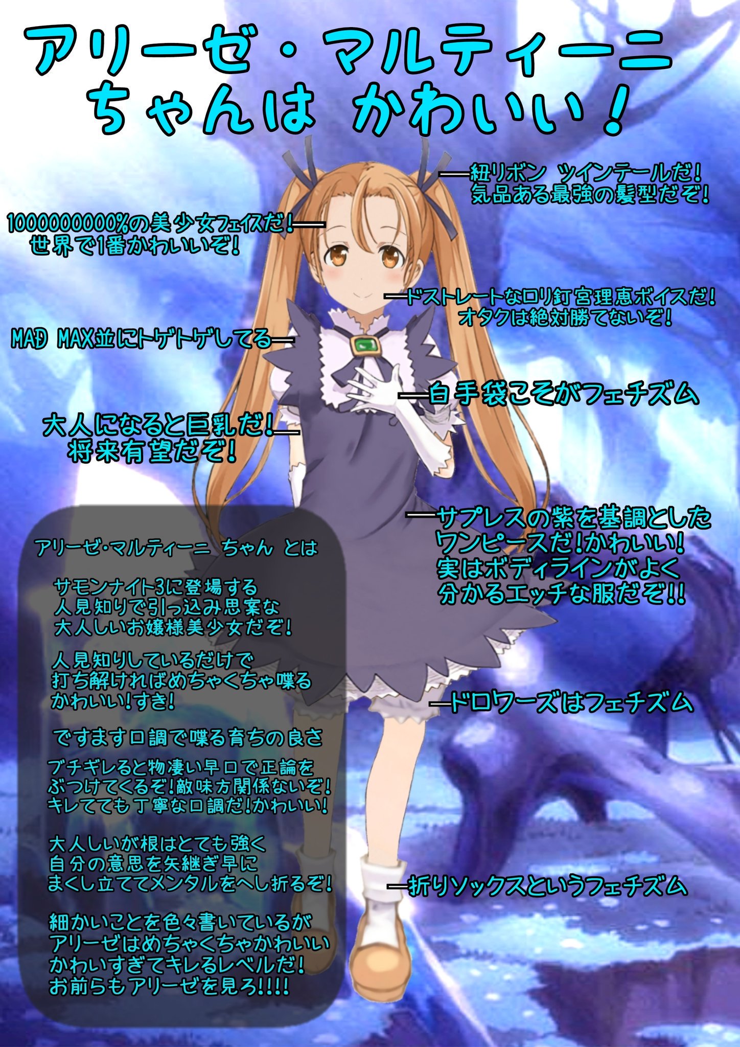 クロヒト サモンナイトの話してるからオレのアリーゼのコラ画像も見て