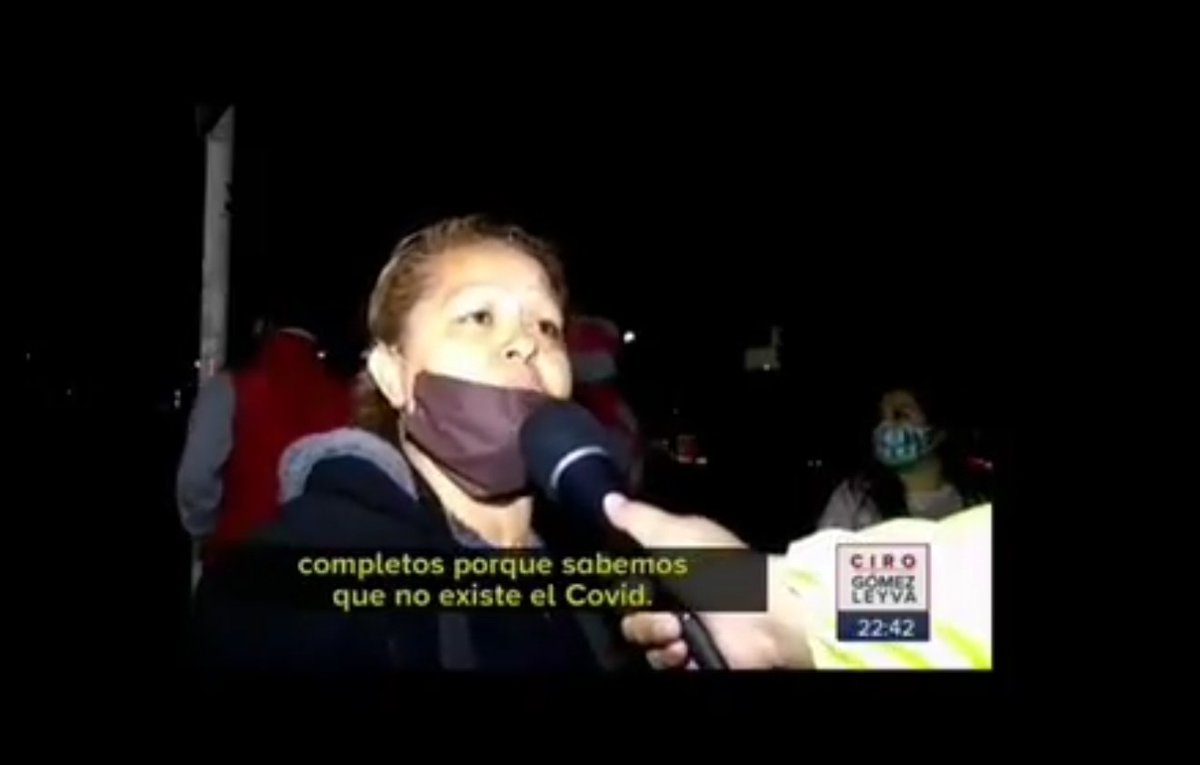 Brandon57086869's tweet photo. @rogerme25 Alto a todos ya salio una científica que confirma que el COVID 19 no existe https://t.co/wdR1uJRBe6