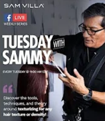 SamVillaPro's tweet photo. When do I #texturize? Where do I texturize? Should I texturize fine #hair, #curly hair, frizzy hair, etc...? Bring ALL of your questions about #texturizing to our next Tuesday with Sammy. https://t.co/WScPNWvJoH #SamVilla #SamVillaHair #SamVillaCommunity https://t.co/S094TFERNk
