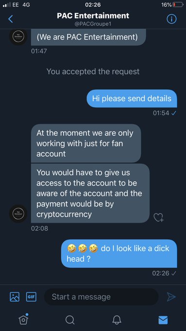 Fellow ladies of the industry please be very aware of this scam, It is a scam, please if you are new<a href="/tag/natural"class="tags"><span>#natural</span></a><a href="/tag/porn"class="tags"><span>#porn</span></a><a href="/tag/tuesdayvibes"class="tags"><span>#tuesdayvibes</span></a><a href="/tag/hugetits"class="tags"><span>#hugetits</span></a><a href="/tag/onlyfans"class="tags"><span>#onlyfans</span></a>