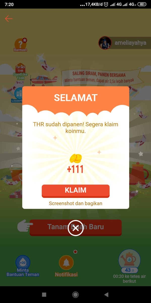 ameliayahya's tweet photo. Bismillah.. Semoga beruntung.. Semangat terus, hasil Shopee tanam 30 April @ShopeeID
#ShopeeTanamTHR10M #ShopeeDariRumah
#ShopeeID https://t.co/mo8kO1ruBK