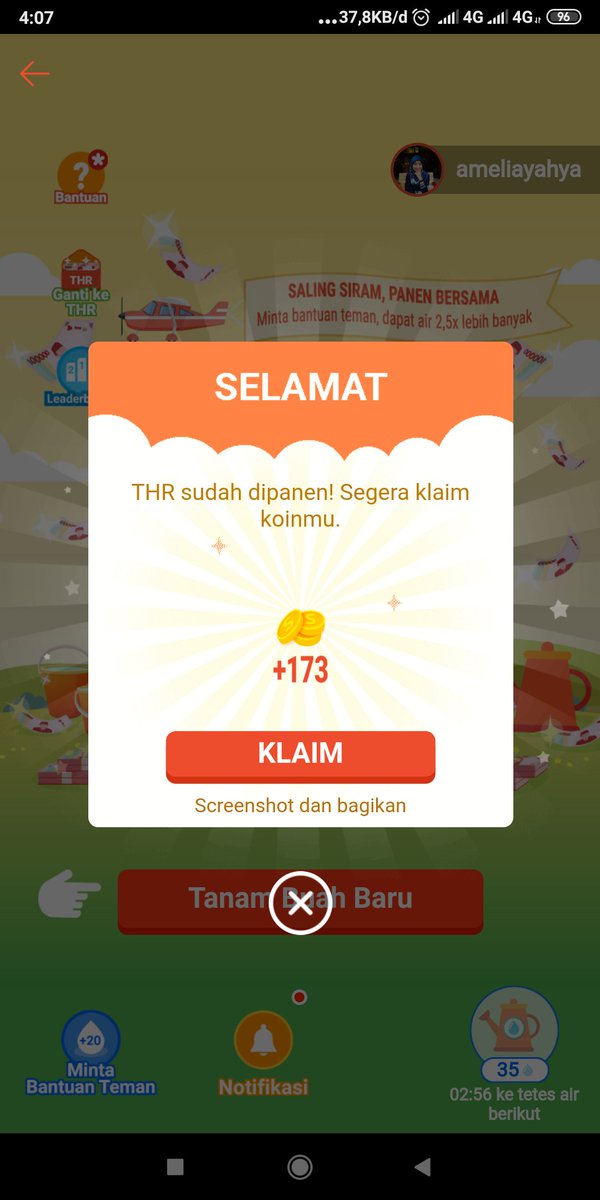 ameliayahya's tweet photo. Bismillah.. Semoga beruntung.. Semangat terus, hasil Shopee tanam 30 April @ShopeeID
#ShopeeTanamTHR10M #ShopeeDariRumah
#ShopeeID https://t.co/mo8kO1ruBK