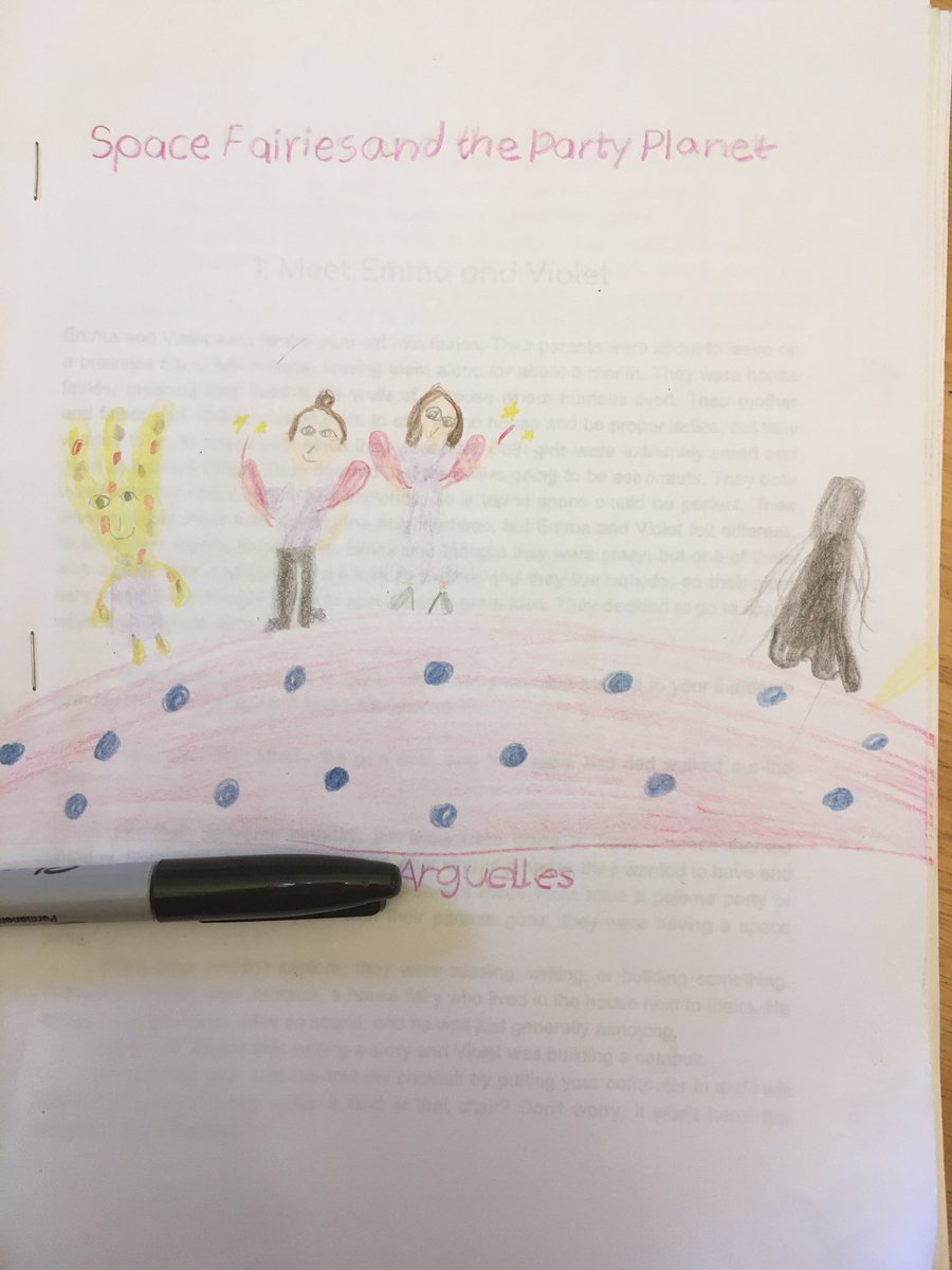 arguellescath's tweet photo. Friends. Look what my 10yo finished just in time to send to Gramma. I am totally winning Mother’s Day. #tinywriters https://t.co/Ezx34F4qIJ