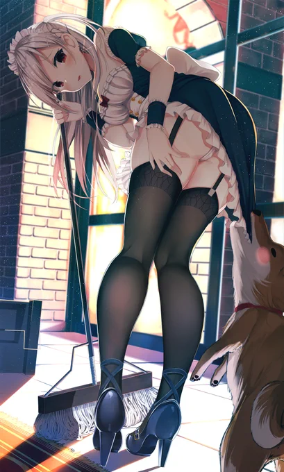 #pixivおうちlive 
pixiv Sketch LIVEの配信企画、「おうち時間でLIVE配信を体験してみよう」で配信します!

ぎりぎりの告知ですが、本日12:00から、配信しますー!
楽しく配信出来たらいいなと思います!
銀髪メイドちゃん描きます!
是非、お越しください! 