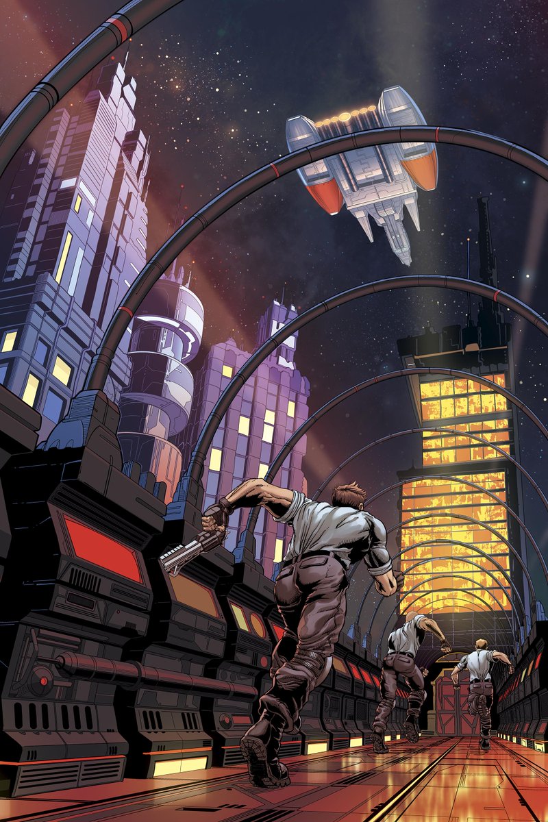 Pressinator's tweet image. Outlaw Nights campaign is LIVE on @Indiegogo 
Here are some preview pages. 
✍️ @FuselierBen 
🖌️ @RenderContender 
🎨 Me
🗨️ @eric_weathers 

To see Eric's letters, go through this link and don't forget to back this project.
indiegogo.com/projects/outla…