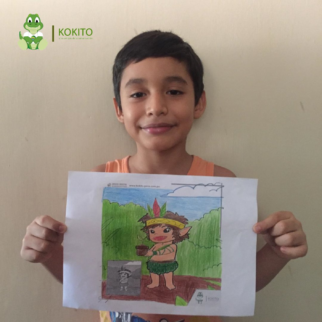 kokitoamazonia's tweet photo. ☑️ Compartimos las primeras fotos de nuestros #AmigosDeLaConservación coloreando al gran amigo #ÍKAM, el duendecito que ama sembrar árboles en el bosque 🧝🏽‍♂️🌳

➡️Visita nuestra página web y conoce la historia de todos los amigos de #KOKITO

https://t.co/UfeBVuDD2I https://t.co/URUY3JWcwt