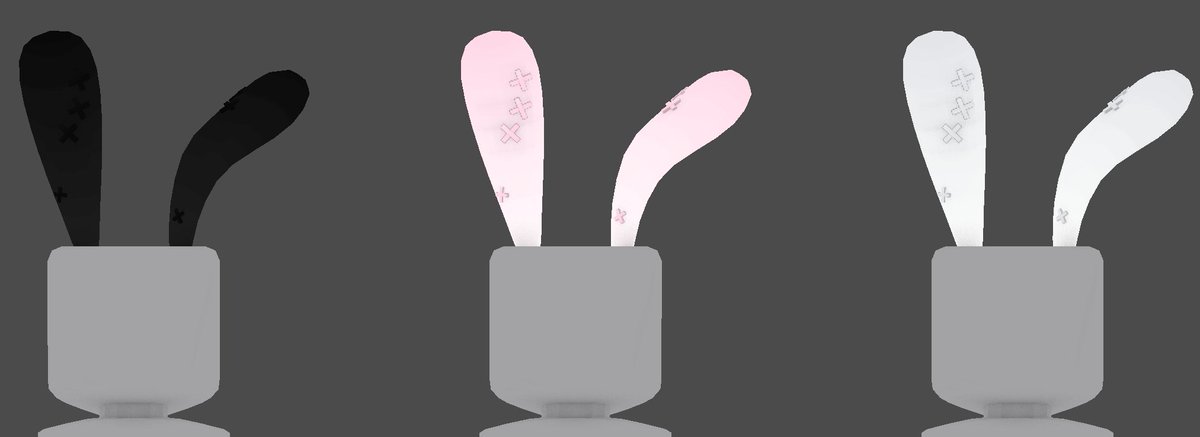 Erythia On Twitter Hops Cutely Now We Re Introducing The Bunny Ears To My Felt Ear Set With A Soft Interior And A Lopsided Ear And Stitches Ofc This Completes The Ear Set - cutest bunny ears roblox