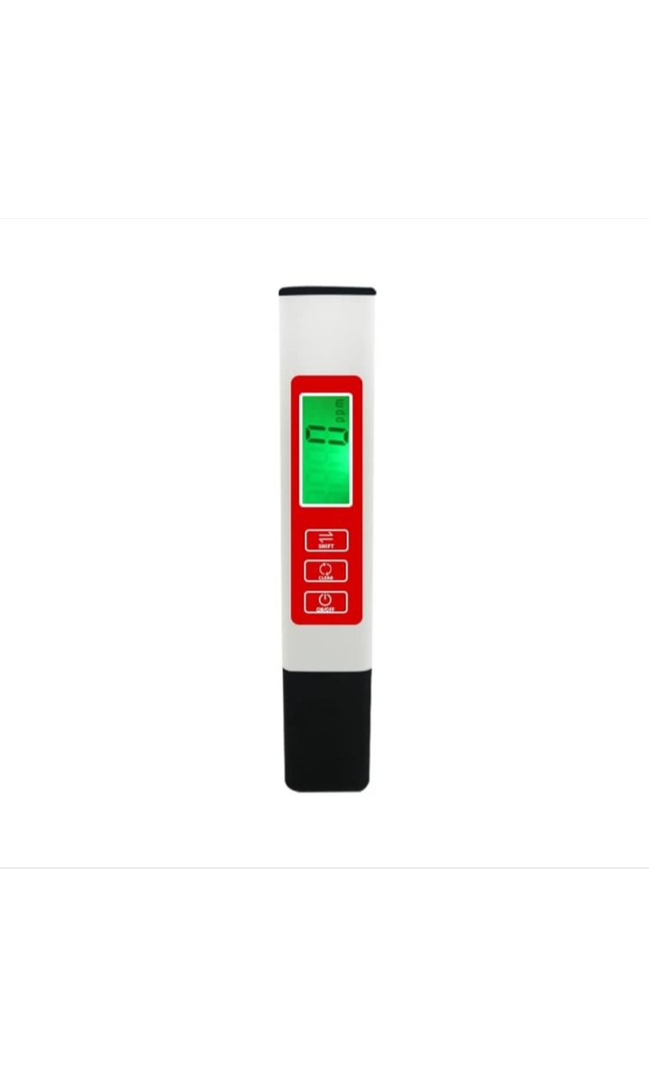 meter_ph's tweet image. Measuring Range:
TDS Range:0-9990ppm
EC Range:0-9990us/cm
Calibration:Factory Calibrated
Auto shut-off: 3 minutes
Operating Temperature:0-99"C&amp;amp;32-212F
Accuracy:±2%
Power Source:2x1. 5V LR44
Smart Functions:
Auto Checking&amp;amp;Lock,
TDS&amp;lt;40PPM, Green Light
TDS≥ 40PPM, Red Light