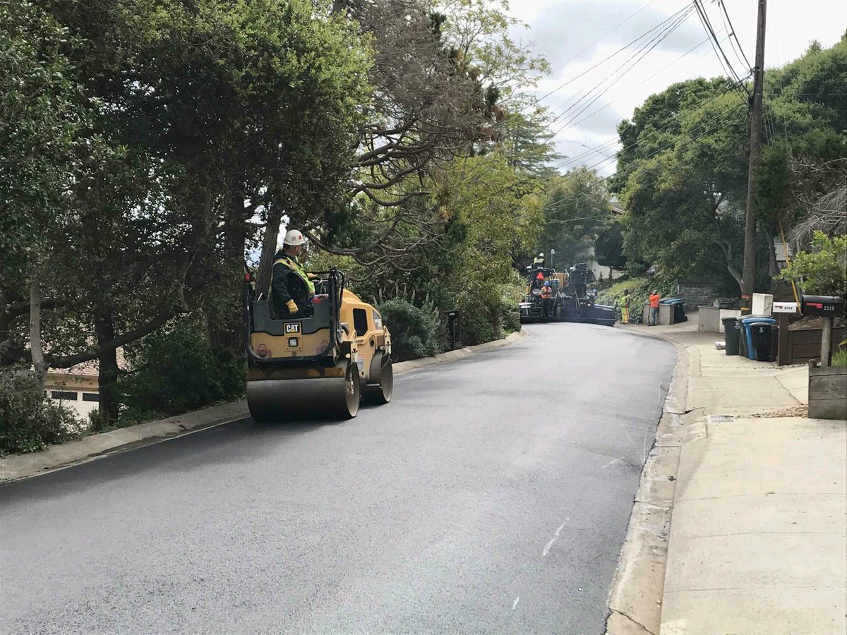 CityBelmont's tweet photo. The 2020 Pavement Project - Ph 2 is near completion! Over the past two months, work to rehabilitate roadways id'ed by the #MeasureI paving program included pavement grinding and overlay, PCC curb, gutter and swale replacement, spot repairs, and striping.
#SB1 #infrastructure https://t.co/Wym3VOahnS