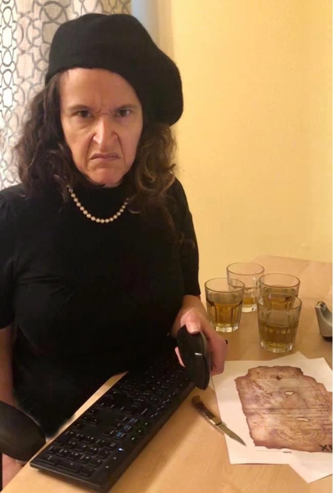 Mortified's tweet photo. A new batch of Lori! A woman who re-creates movies of the 1980s while stuck at home during quarantine. Today’s edition: #adventuresinbabysitting
#goonies
#workinggirl 
#backtothefuture 
Hear her diaries in ep 186 of our podcast https://t.co/fvLXbzPPry