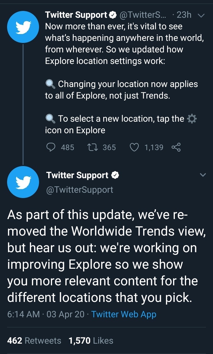 ᴮᴱvuttyer On Twitter I Keep Getting This Question How Can I View Worldwide Trends You Won T Be Able To See Twitter Worldwide Trends If You Have The Updated Version According To Twittersupport