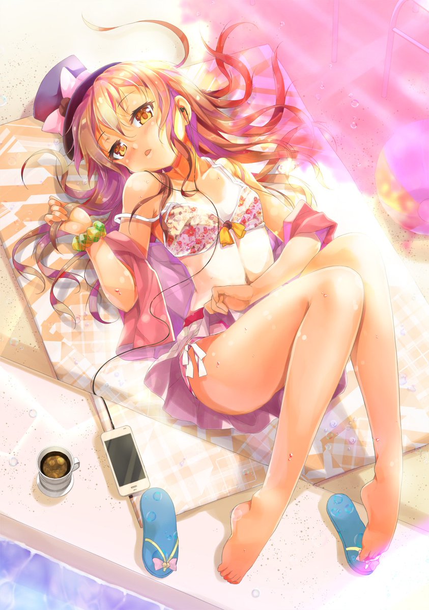 「#あったかくなってきたから水着絵貼ろうぜ
夏はイイネ? 」|ポルリン✨☕のイラスト