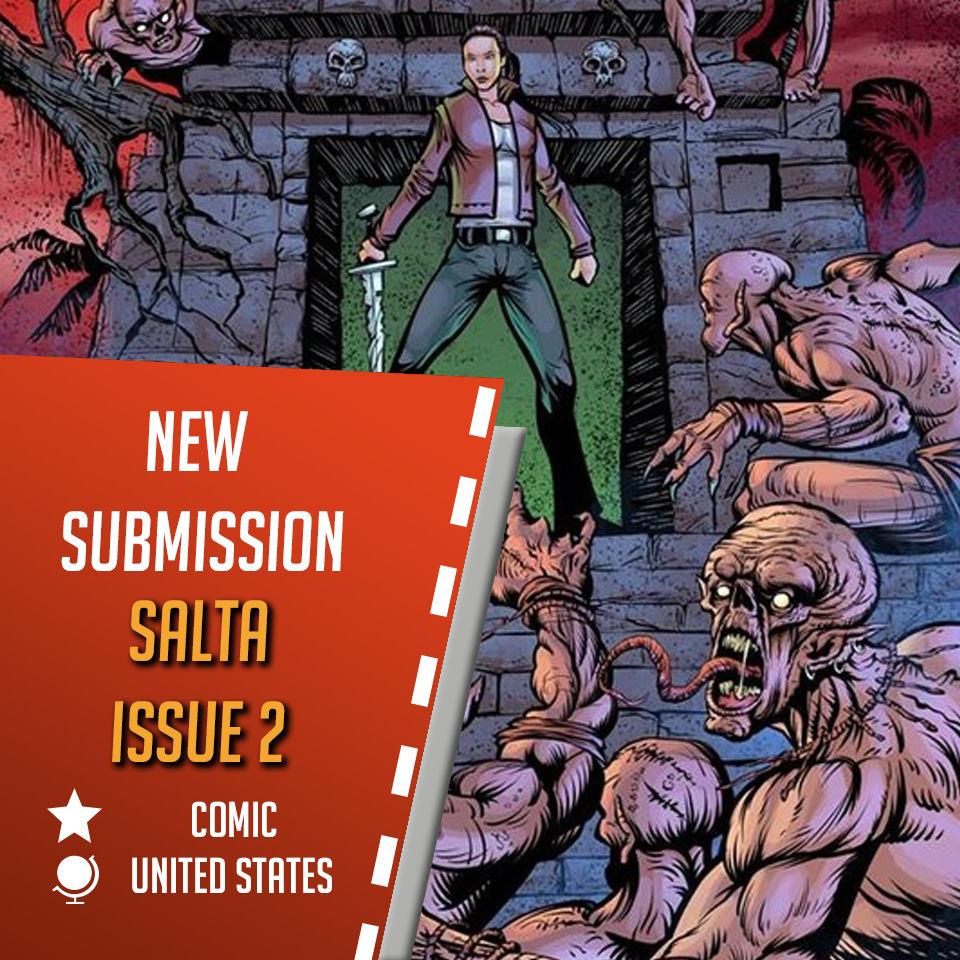 JulianJayBurton's tweet photo. Excited for our @RedCrowComics first lady @SaltaComic as issue 2 has been selected to the AFIN - International Film Festival for Short Comic Book / Graphic Novel! Hells yeah. 😉 #indiecomic #writerslife #actorslife #filmfestivals #comicscript #supportindiecomic #writing #contest https://t.co/tpClQD5qL7