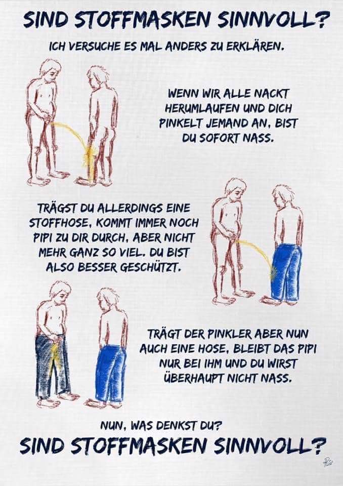 Hose nass gemacht