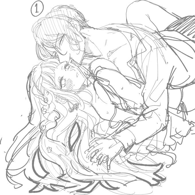 ラフは2枚提出して、1でいくことになりました。その後カラーラフをチェックしていただき、本番を描きました～ 