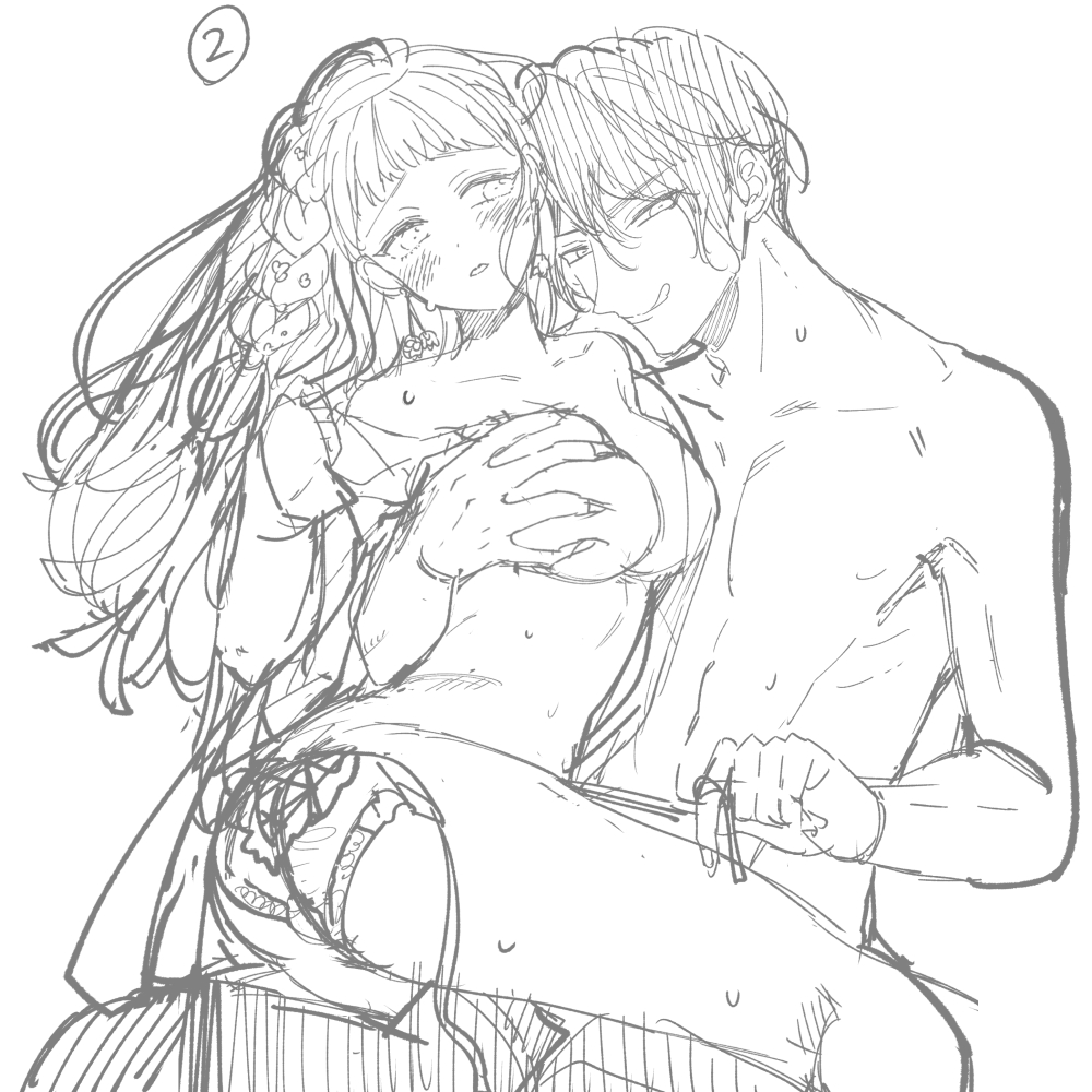 ラフは2枚提出して、1でいくことになりました。その後カラーラフをチェックしていただき、本番を描きました～ 