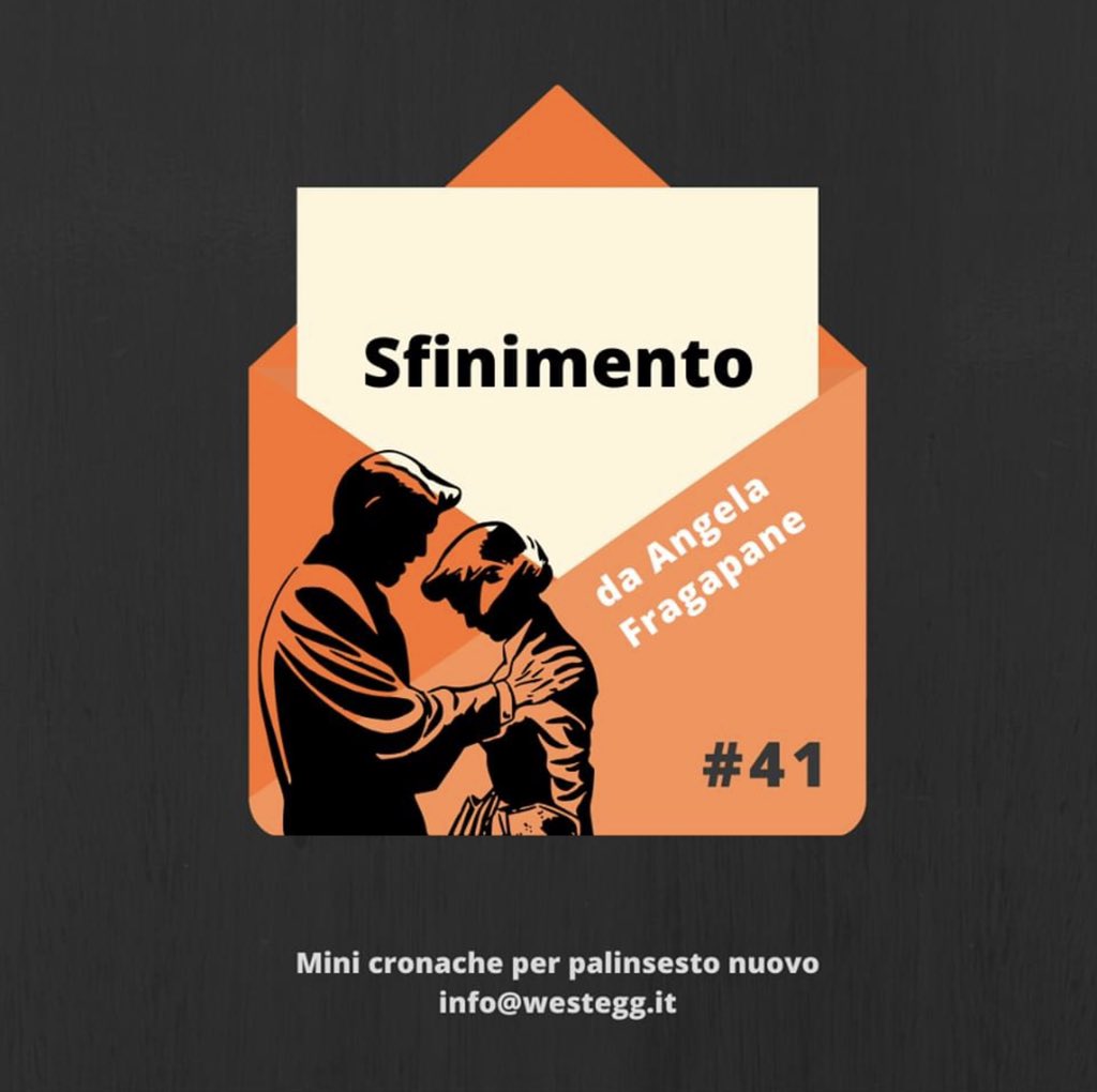 westeggediting's tweet photo. #viedifuga #41

SFINIMENTO
di Angela Fragapane

LEGGI il racconto dalla #quarantena sulla pag FB di WestEgg:
https://t.co/VDZiL7rOM7

https://t.co/KV9Dqg0Nsv
VIEDIFUGA minicronache per palinsesto nuovo - info su:
https://t.co/hNsBw5kaZv

invia il tuo racconto a info@westegg.it https://t.co/2gMnISp4Wv