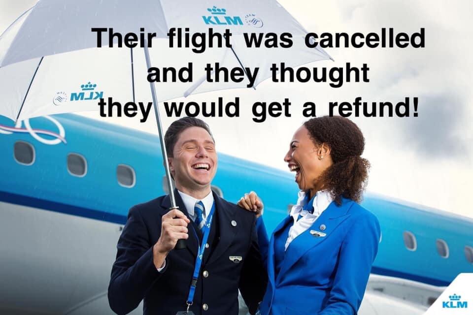 DonnaSalmon11's tweet photo. @KLM Waiting for my refund https://t.co/mpwRva5kz3