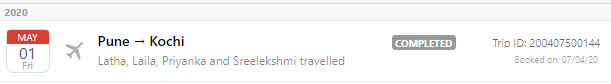 sajitkumar321's tweet photo. I had paid 13K and my trip is showing as completed. No Refund, no Reply 
@Cleartrip
 I need clarification on this. https://t.co/chOzLxKDlJ