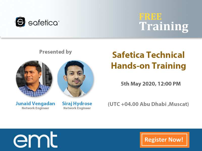 EMTMEA's tweet photo. Attend our FREE Technical Hands-on -Training on Safetica
To know more in details and Register, click here https://t.co/0pa4tviqsm
#emtDistribution #Safetica #DLPSolution #NoPlatformLimitation #DeviceControl #MobileDeviceSecurity #SecurityAudit
@Safetica @EMTMEA https://t.co/X30V0q3prZ