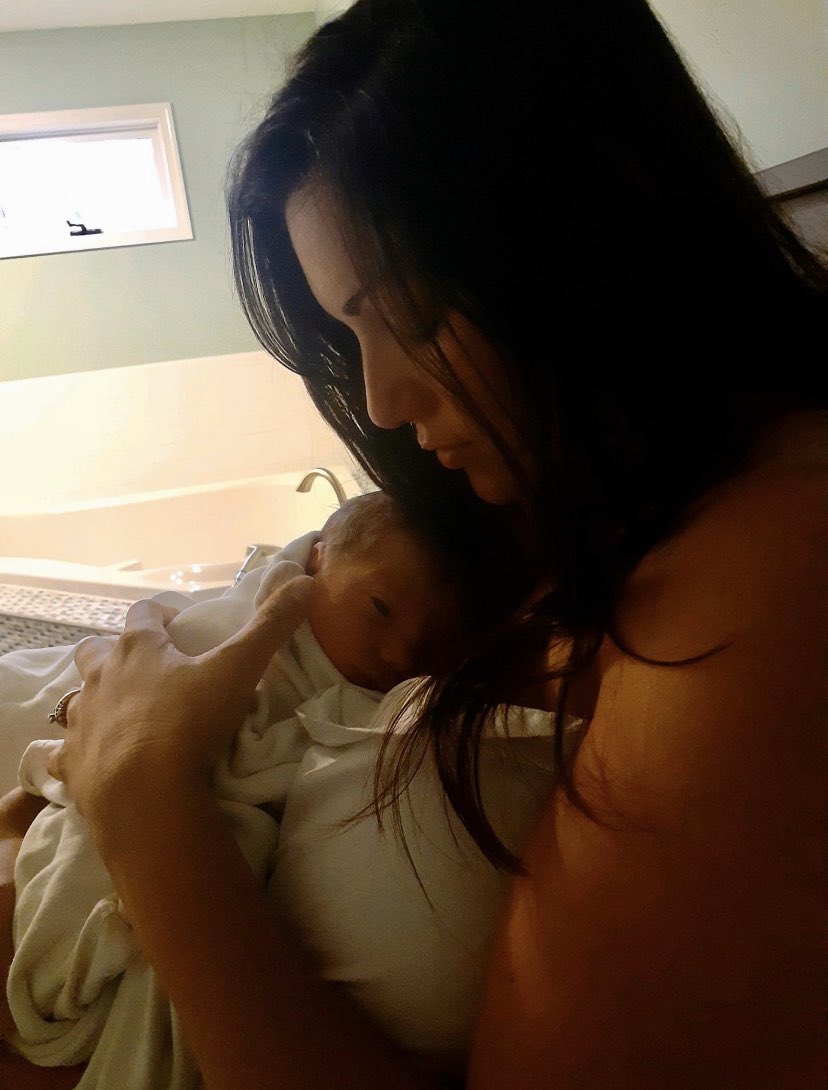 afdevereux's tweet photo. @somegoodnews #SomeGoodNews Dr. @AngelaAmmerman was late to her own Zoom baby shower because she was coming back from visiting the midwife &amp; was in labor 5 weeks early! She still played online games w/ us IN ACTIVE LABOR! 8 hrs later perfectly healthy David Michael arrived 💗 https://t.co/3H6hfTxPI1