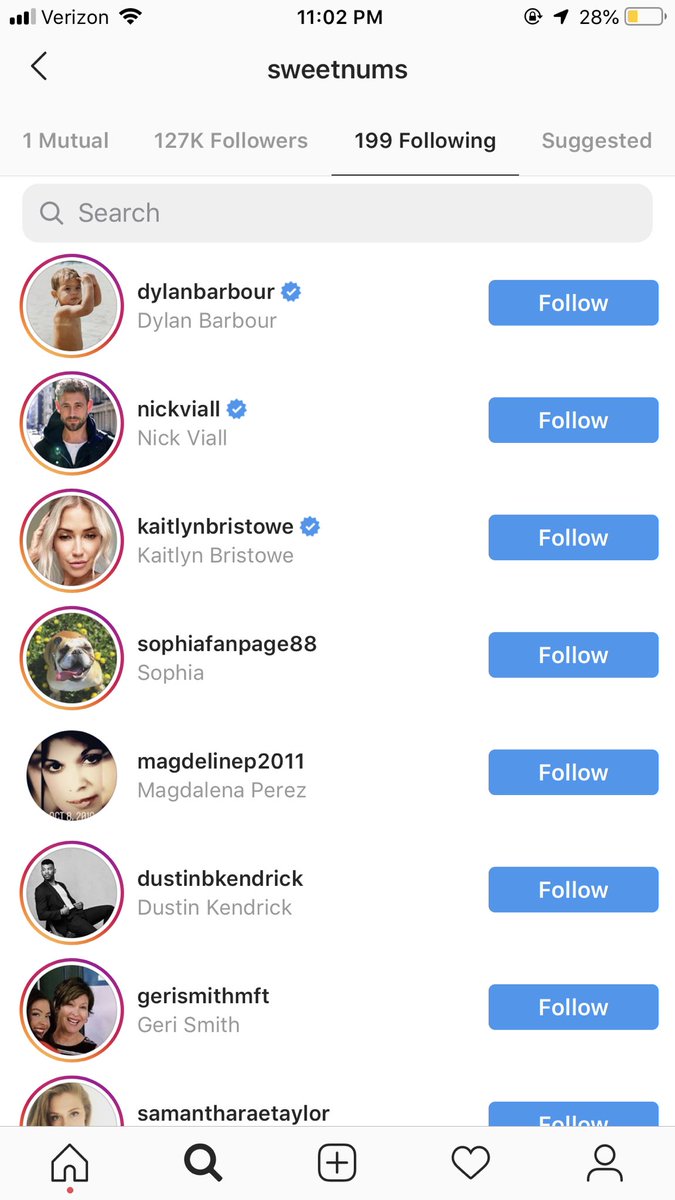 Given how much Barb liked Hannah Ann, she never followed her on Instagram at any point in time! But she follows so many other people from Bachelor Nation, including Hannah Brown, and had been following Kelley the whole time.