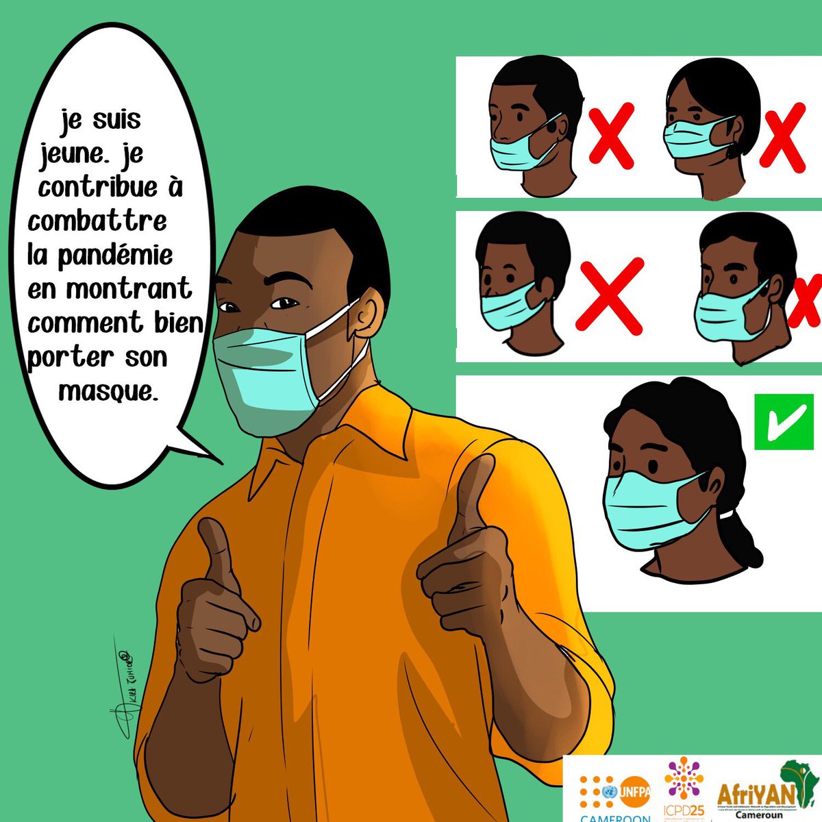 ZraGerard's tweet photo. stay with us, otherwise wear our masks, you too can save lives just respect the barrier measures, we have them Hands regularly with water and soap respect social distancing
#JeMengage
#TechCamp2019
#StopCovid-19
#Asdem
#10coalitionsV2p
@Voix2Paix https://t.co/eKfJ9ddopc