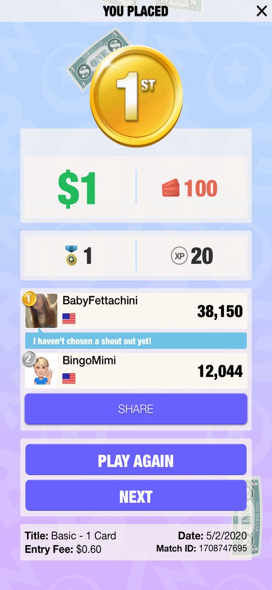 sheyshey98's tweet photo. $1 richer thanks to a quick game of Blackout Blitz! https://t.co/hWuUsFmPsh https://t.co/5Fsynsg06U