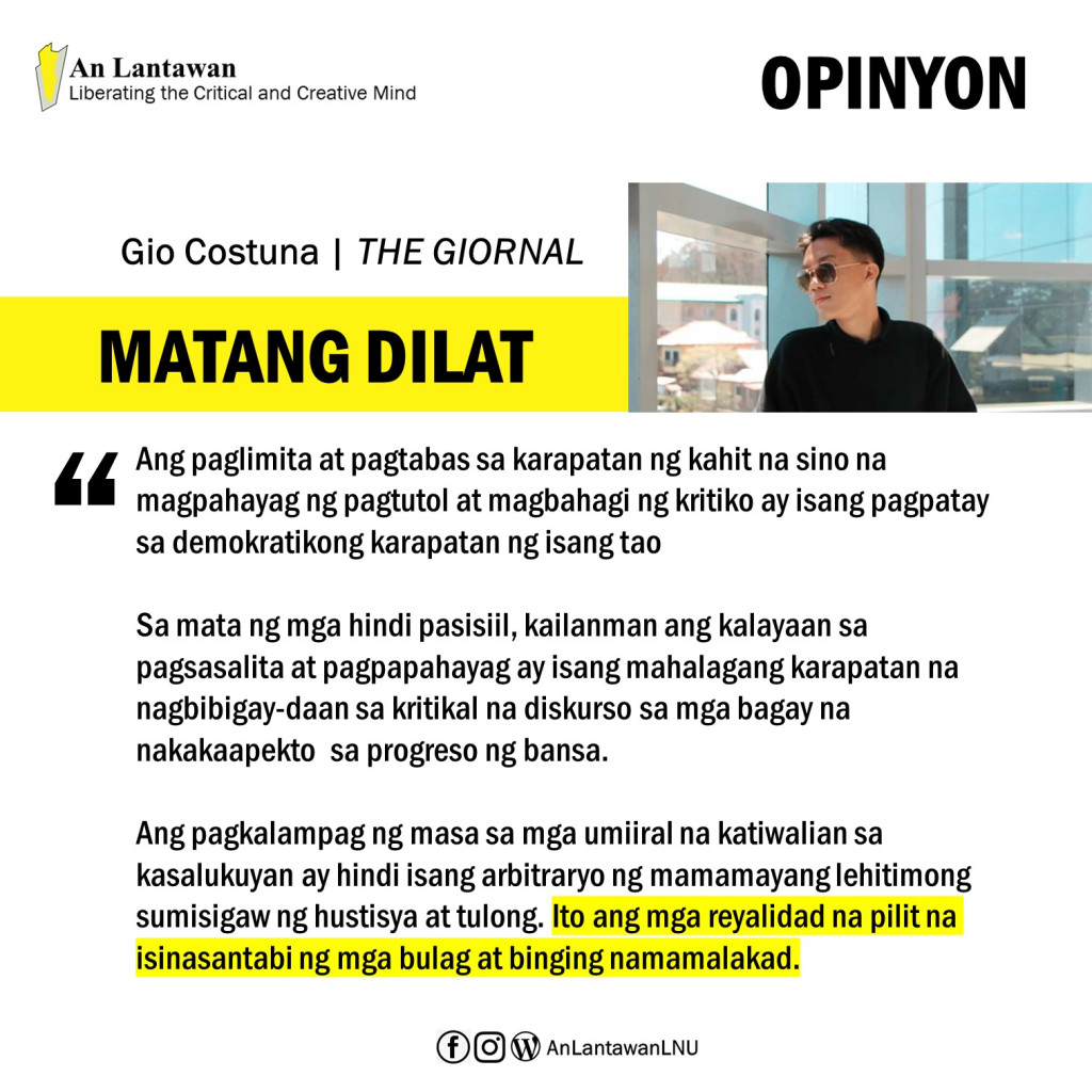 AnLantawan's tweet photo. Matang Dilat https://t.co/rmpTAwqwN4 https://t.co/ioM7mHw7a1