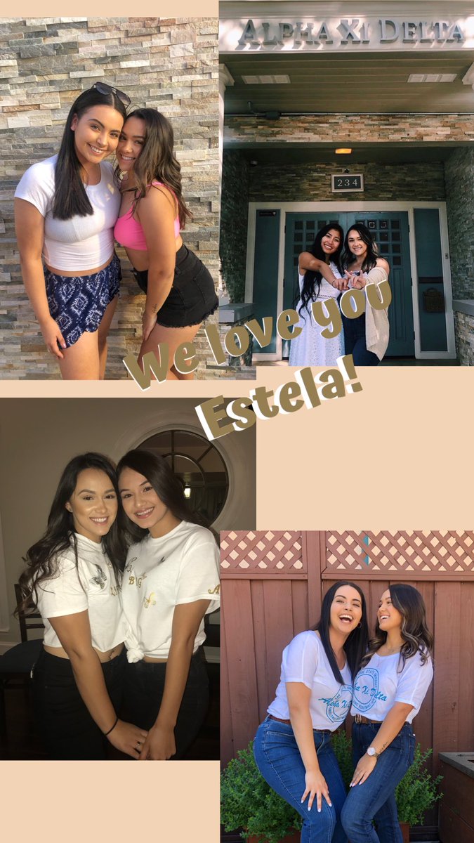 Our sister Estela is going alum this semester 💫 We’ll miss you💛