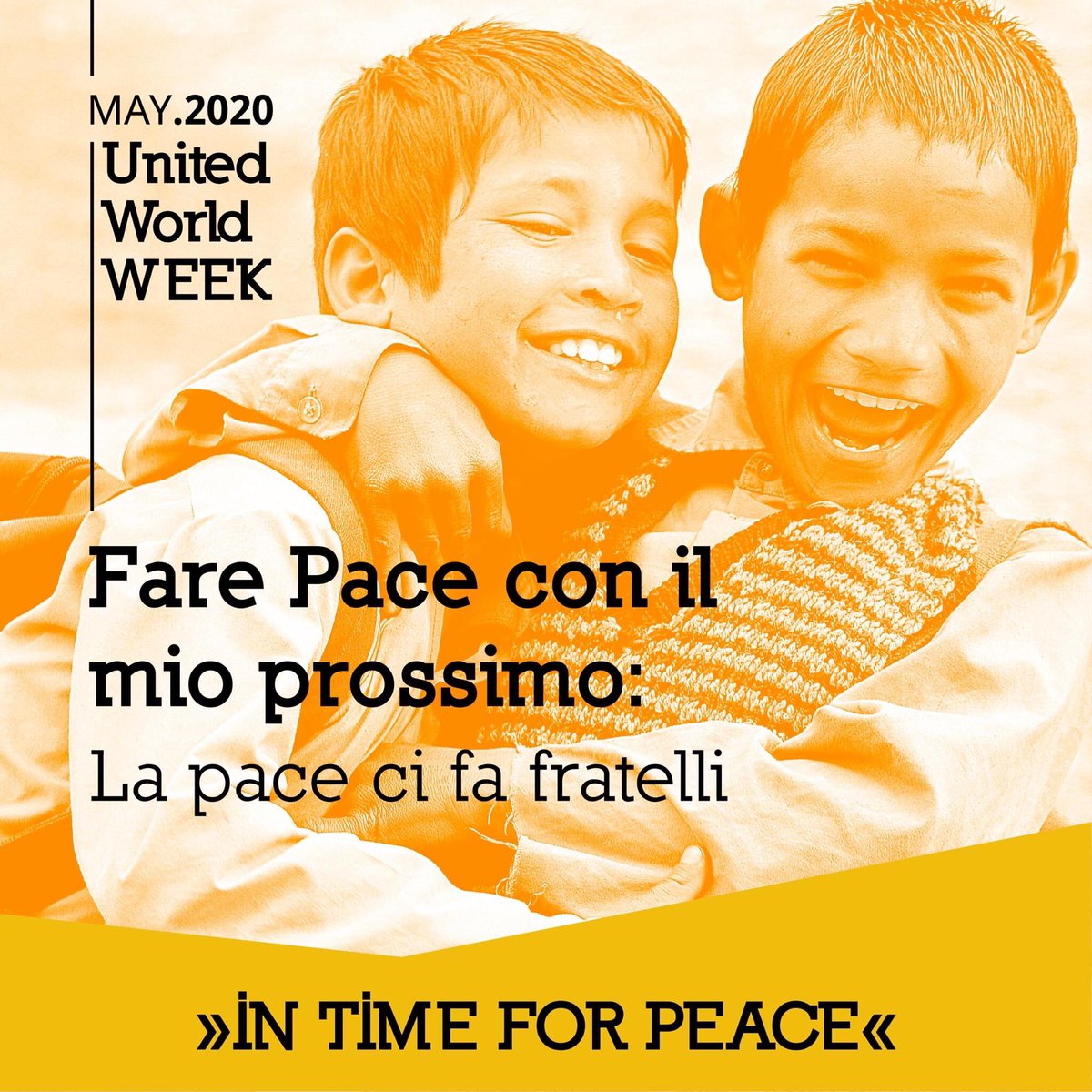 UWP_official's tweet photo. #ThoughtOfTheDay 2020/05/03 || Peace with my neighbour: Peace makes us brothers and sisters.
#intime4peace #unitedworldweek https://t.co/XYKCSSy5x6
