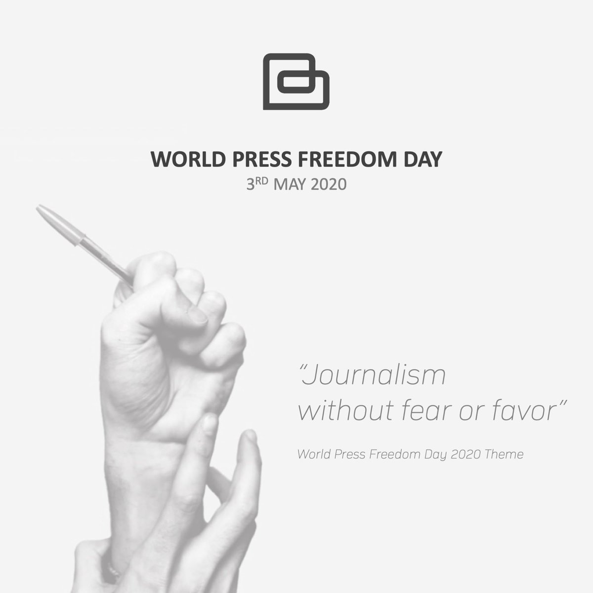 BlazonMV's tweet photo. Pen is indeed the mightiest sword, even in this fight with an invisible enemy today as we mark the occasion of World Press Freedom Day. Best wishes to all the heroic journalists and media personnel.

#WPFD2020 #JournalismUnfiltered https://t.co/3WEoGqkKRG