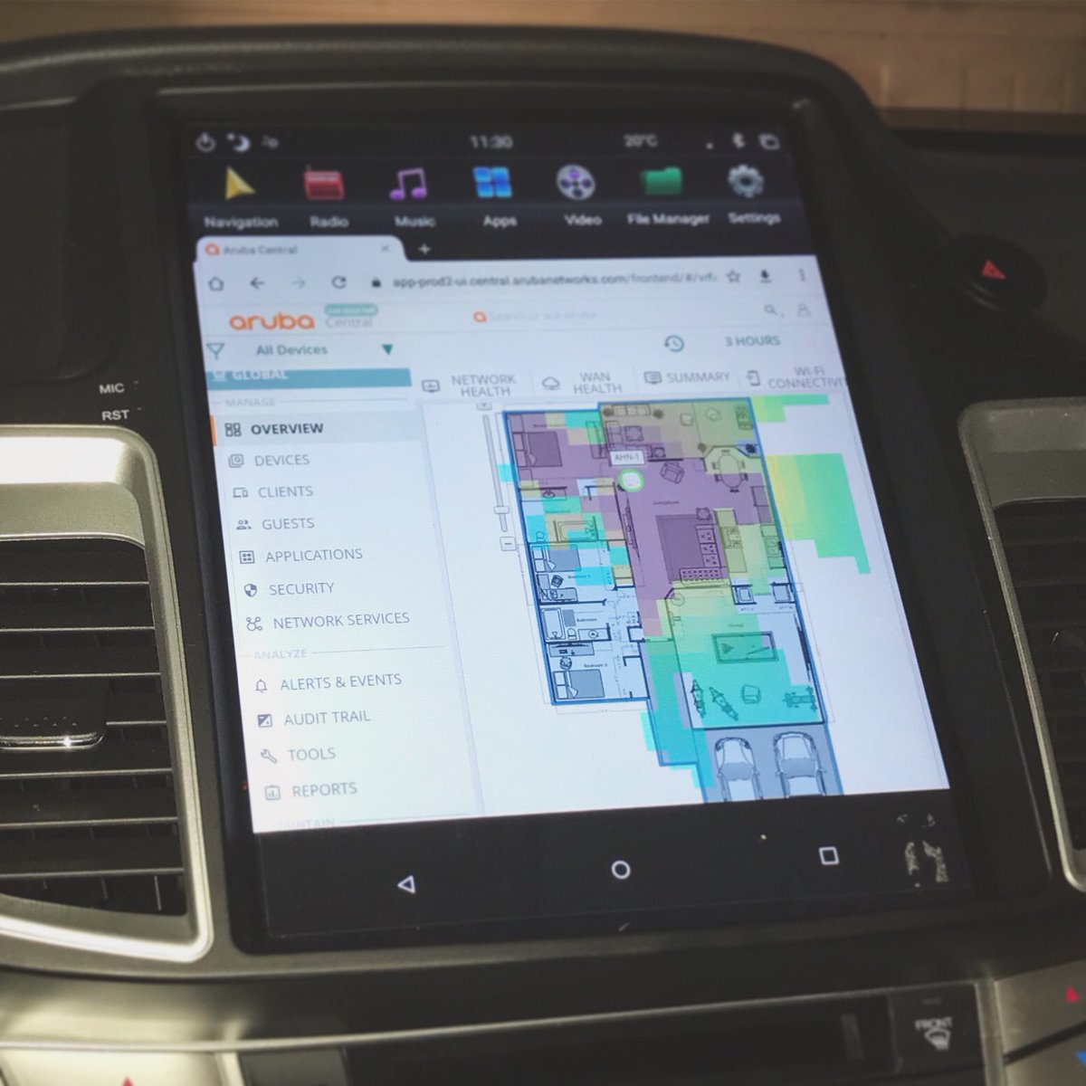 ianjjohnson_'s tweet photo. Driveway wireless survey? Wireless upgrade coming soon... #ArubaNetworks #ArubaCentral #VisualRF https://t.co/Rb0tFoHptT