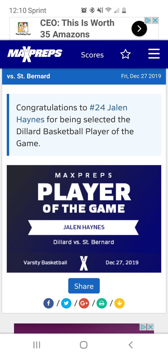 dillard_high's tweet photo. MaxPrep Player Of The Game https://t.co/5HzpYfmrCd