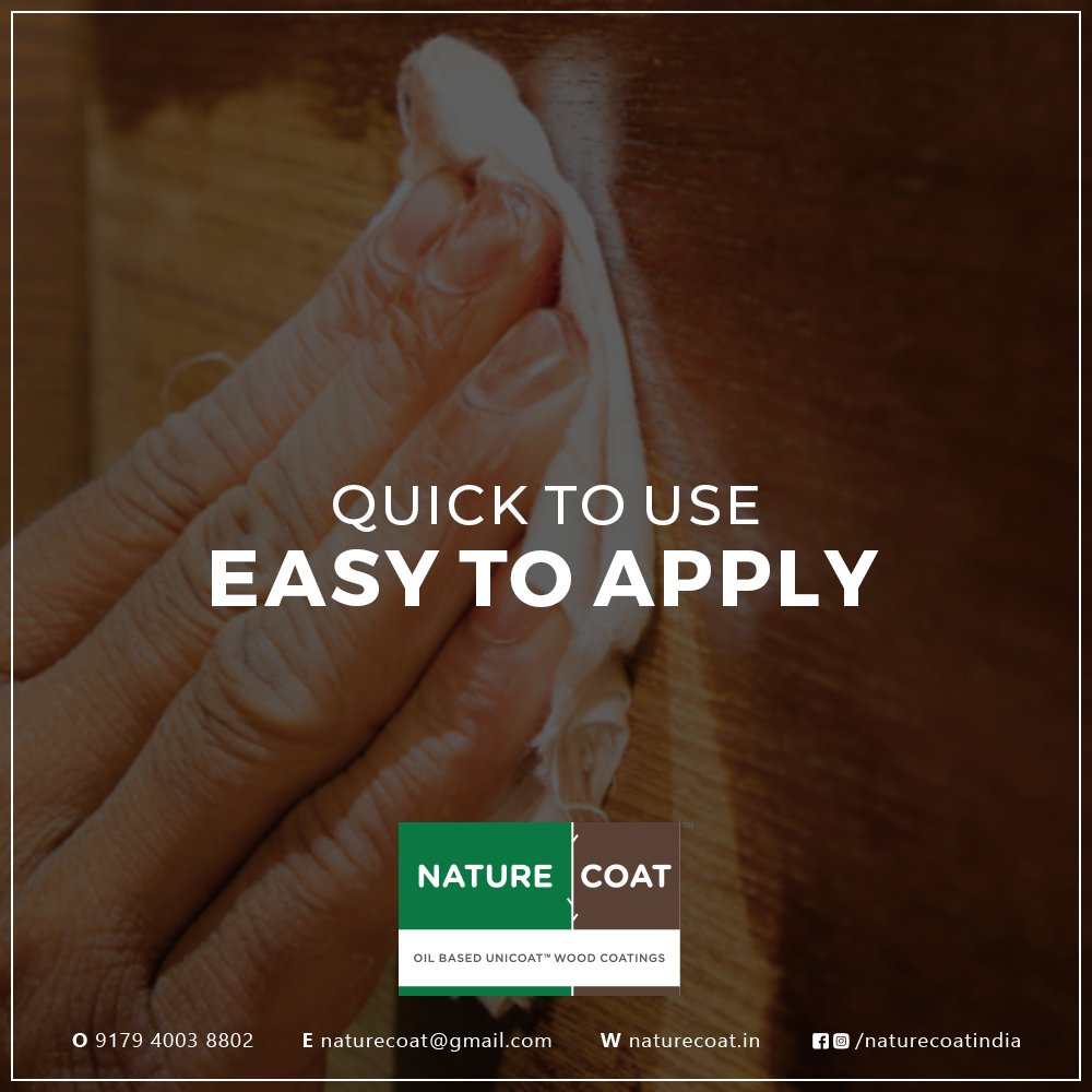 naturecoat's tweet photo. With the current lockdown crisis &amp; work from home, your wooden furniture is bound to see more wear &amp; tear.  If your furniture at home has lost it's shine, then all you need post lockdown, is NatureCoat oil to get back its natural shine &amp; lustre with single coat. #stayhomestaysafe https://t.co/TDu3q8EiaB