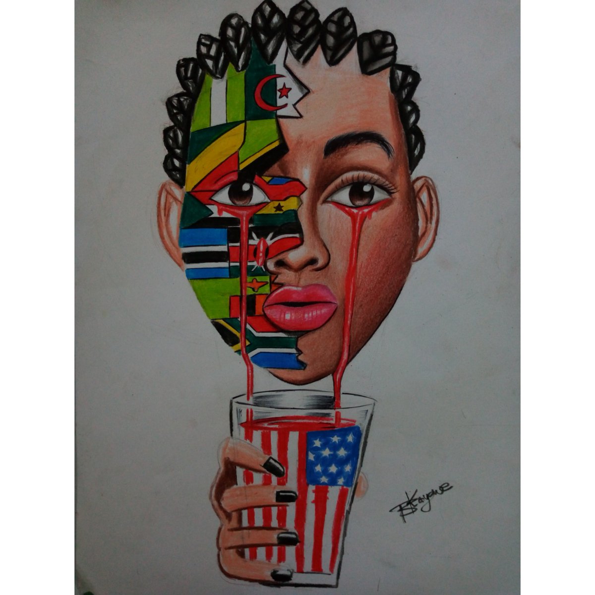 "built from tears and blood"
#slavery #african #art #africaart #artist #blood #Naija #zambia #BlackTwitter #blacklove #pain #love