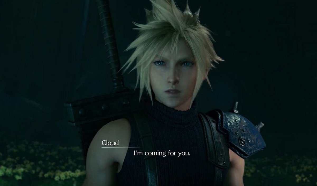 miggyxmarie's tweet image. FF7R: The context/subject is defined as romance, when Aerith tells Cloud not to fall in love with her. They have a brief exchange, and his answer is, you guessed it, “I will pick you up/get you”, the same as the above examples. The English translation below is also acceptable!