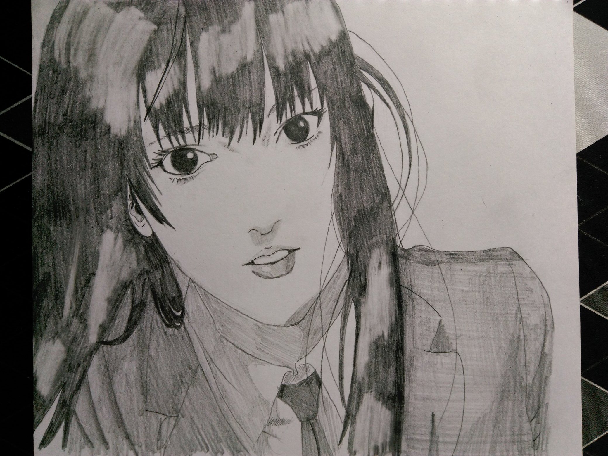 うとうと 久しぶりに描きました 犬屋敷麻里です いぬやしき 奥浩哉 模写 T Co Of1s5dtz5j Twitter