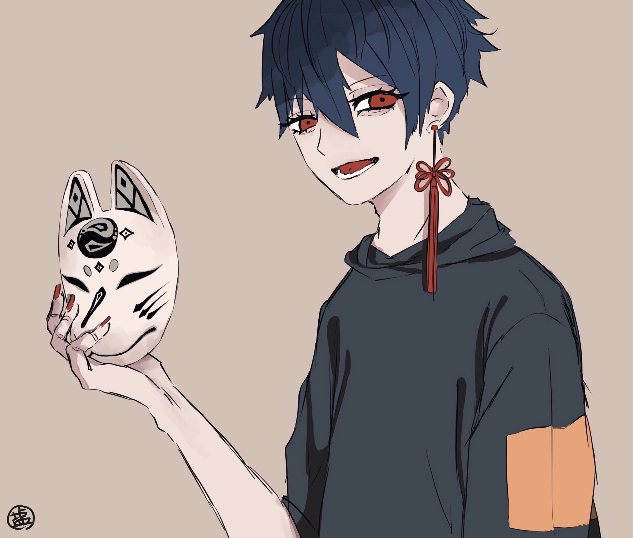 塩酸 狐面 龍神 狐面堂 イラスト 創作男子 絵描きさんと繫がりたい イラスト日記 イラスト練習 龍神 T Co Gag0a1kzqs Twitter