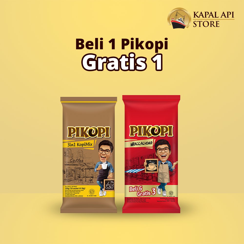 kapalapistore's tweet photo. Setelah buka puasa pasti suka ngopi kan? Dapatkan Pikopi Beli 1 gratis 1 untuk seluruh variant! Cek Kapal Api Store sekarang! #BelanjaKapalApi #KapalApiStore
.
#kopi #pikopi #iftar #bukapuasa #promo #promoid #buy1get1 #KAS https://t.co/ebV6ei8v2c