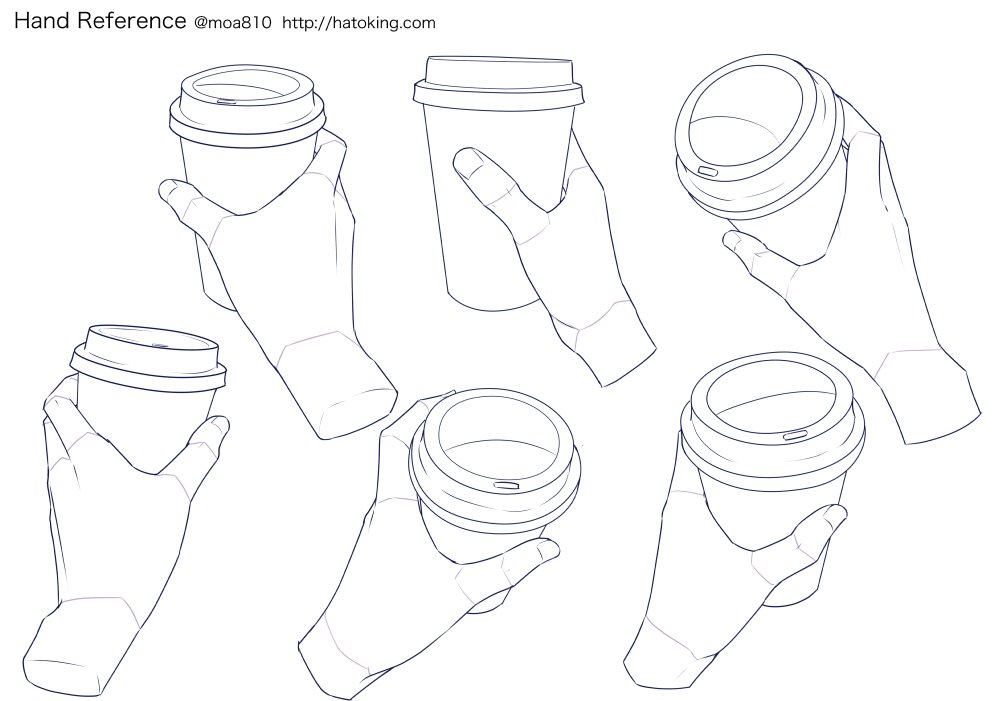 Moa トレスokな手のイラスト資料集に 紙コップ 主観 を追加しました モデルに使用したのはスタバのトールサイズ Hand Refs For Artists T Co wjw0jtjn T Co 04xynklm Twitter