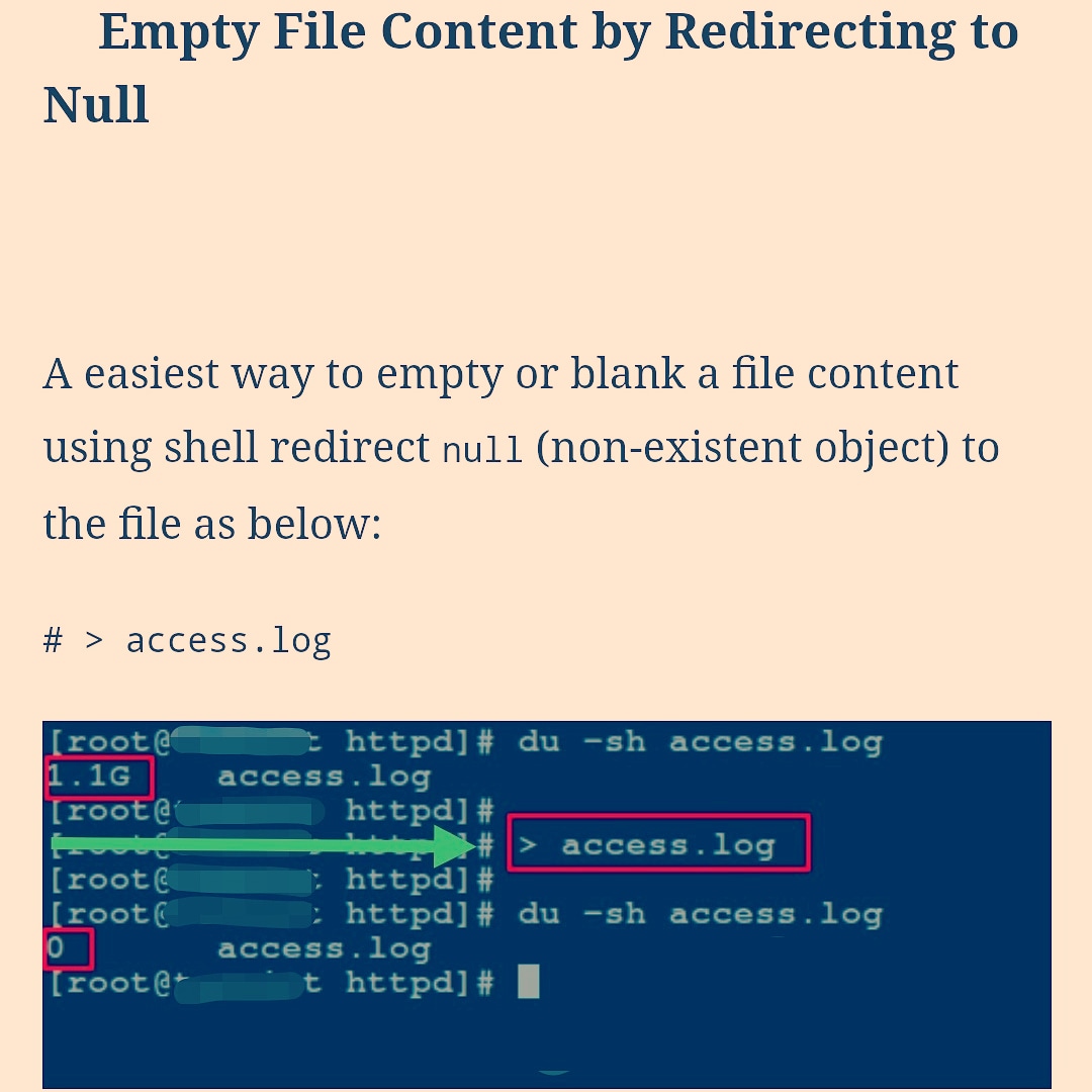 linuxtipss's tweet photo. Empty file without deleting with > in #Linux

#linuxtips #linuxcommand #linuxtutorials
#linuxtechtips #command #emptyfile #files #cloudserver #linuxserver #appserver #sysadmin #linuxadmin #alltips https://t.co/DBpF5TBSI6