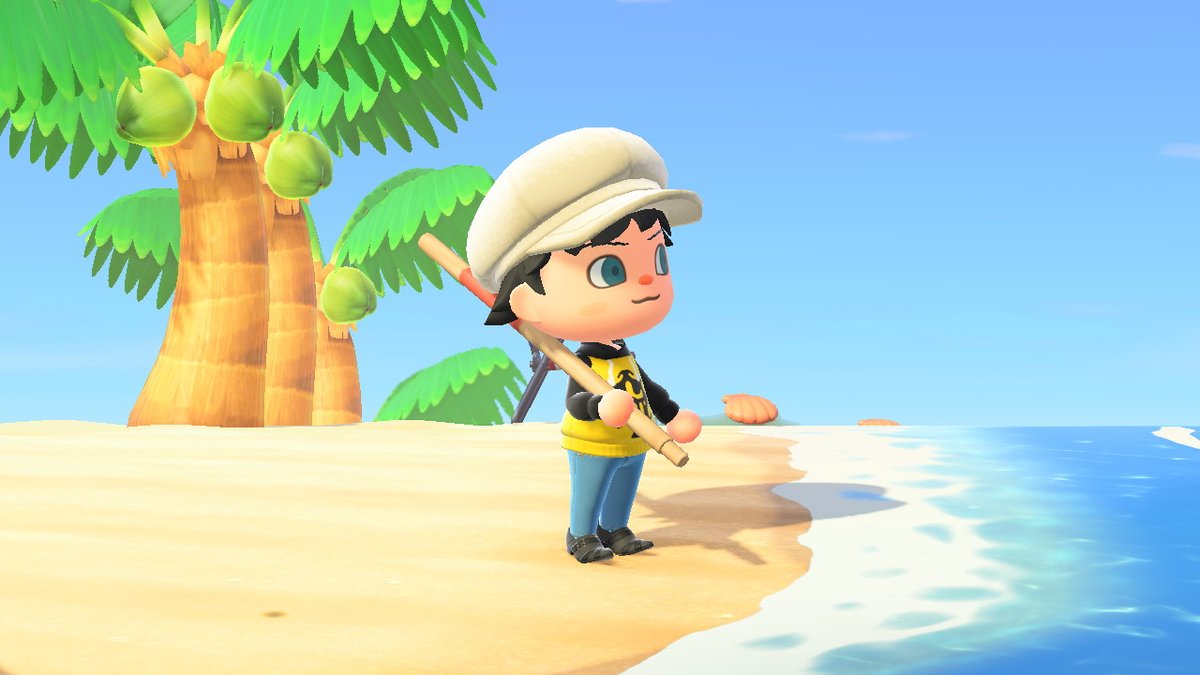 ぽっとでのハコ One Pieceのトラファルガー ローの服作った コートの後ろにはハートマークとベポの足跡が マイデザイン あつまれどうぶつの森 Animalcrossing Acnh Nintendoswitch