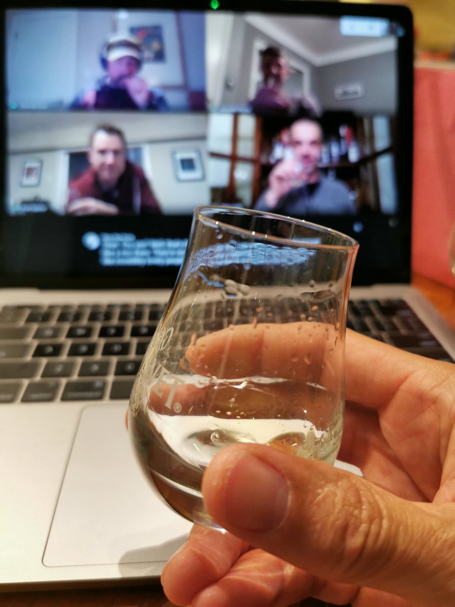BoozeDonkey's tweet photo. Saturday #IsolationLibations with @cpstecroix @pdlocke @alcycles @SmokeandDirt chatting about whisky and BBQ goodness. Slàinte
#scotch #whisky #whiskyfabric https://t.co/xrPw0JZTDm