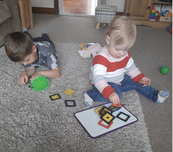 The_nursery1's tweet photo. We’re so happy to see that you are enjoying some of the resources in your learning pack with your brother Lily! Your such a clever girl. #LearnAtHome #LearningPack #Nurseryfamily #Nursery #Resources #NurtureNaturallyChildcareServicesLtd https://t.co/po1Utw3hDI