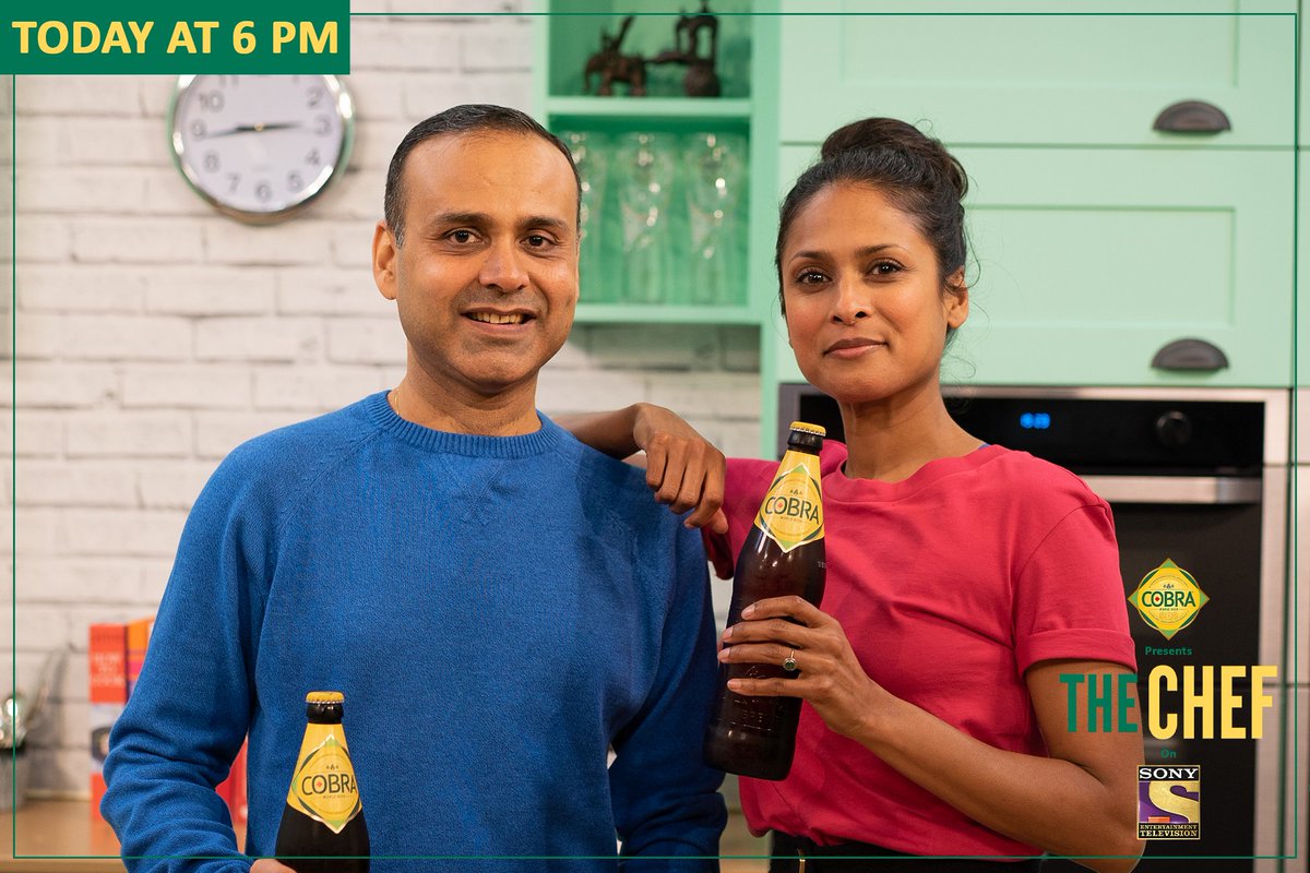 thechefonsony's tweet photo. A delicious dish, chilled @cobrabeer and our amazing guest and host are waiting for you! ​

Join them today at 6pm on #SonyTVUK. ​

@Lord_Bilimoria #CobraBeer #Chef #cooking #cook #food #foodie #cheflife #chefmode #foodstagram #foodlover #Explore @denbypottery https://t.co/qyY7kV7ZfX