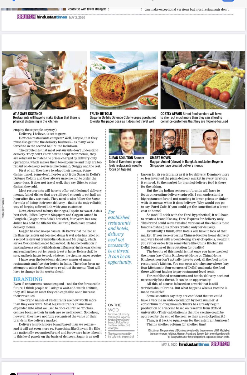 virsanghvi's tweet photo. In case you did not get Brunch today https://t.co/8IHCBTYqmJ